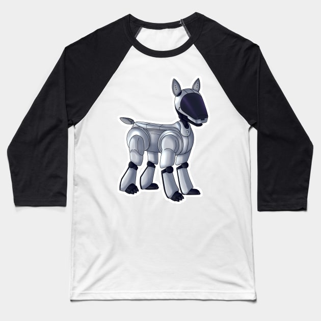 Aibo ERS-210 (Silver) Baseball T-Shirt by ThreeChance